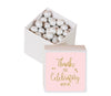 Blush Pink Gold Glitter Print Wedding Favor Box DIY Party Favors Kit, Thank You-Set of 20-Andaz Press-