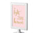 Blush Pink Gold Glitter Print Wedding Framed Party Signs-Set of 1-Andaz Press-Mr. & Mrs.-