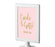 Blush Pink Gold Glitter Print Wedding Framed Party Signs-Set of 1-Andaz Press-Mr. & Mrs.-