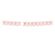 Blush Pink Gold Glitter Print Wedding Hanging Pennant Banner with String-Set of 1-Andaz Press-Bride To Be-