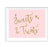 Blush Pink Gold Glitter Print Wedding Party Signs-Set of 1-Andaz Press-Mr. & Mrs.-