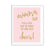 Blush Pink Gold Glitter Print Wedding Party Signs-Set of 1-Andaz Press-Mr. & Mrs.-