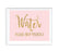 Blush Pink Gold Glitter Print Wedding Party Signs-Set of 1-Andaz Press-Mr. & Mrs.-