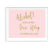 Blush Pink Gold Glitter Print Wedding Party Signs-Set of 1-Andaz Press-Mr. & Mrs.-