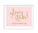 Blush Pink Gold Glitter Print Wedding Party Signs-Set of 1-Andaz Press-Mr. & Mrs.-