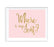 Blush Pink Gold Glitter Print Wedding Party Signs-Set of 1-Andaz Press-Mr. & Mrs.-