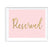 Blush Pink Gold Glitter Print Wedding Party Signs-Set of 1-Andaz Press-Mr. & Mrs.-