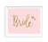 Blush Pink Gold Glitter Print Wedding Party Signs-Set of 1-Andaz Press-Mr. & Mrs.-