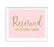 Blush Pink Gold Glitter Print Wedding Party Signs-Set of 1-Andaz Press-Mr. & Mrs.-