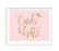 Blush Pink Gold Glitter Print Wedding Party Signs-Set of 1-Andaz Press-Mr. & Mrs.-