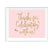 Blush Pink Gold Glitter Print Wedding Party Signs-Set of 1-Andaz Press-Mr. & Mrs.-