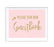 Blush Pink Gold Glitter Print Wedding Party Signs-Set of 1-Andaz Press-Mr. & Mrs.-