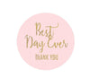 Blush Pink Gold Glitter Print Wedding Popcorn Box DIY Party Favors Kit, Best Day Ever-Set of 24-Andaz Press-