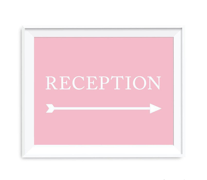 Blush Pink Wedding Direction Signs-Set of 1-Andaz Press-Restrooms-