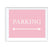 Blush Pink Wedding Direction Signs-Set of 1-Andaz Press-Parking-