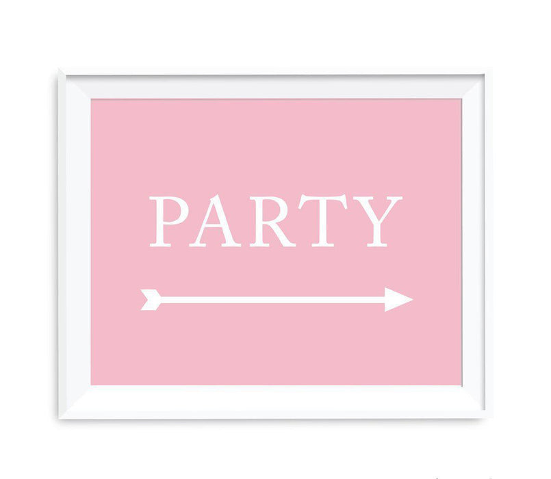 Blush Pink Wedding Direction Signs-Set of 1-Andaz Press-Party-