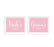Blush Pink Wedding Signs, 2-Pack-Set of 2-Andaz Press-Ladies, Gents Bathroom Restroom-