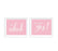 Blush Pink Wedding Signs, 2-Pack-Set of 2-Andaz Press-Ladies, Gents Bathroom Restroom-