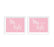 Blush Pink Wedding Signs, 2-Pack-Set of 2-Andaz Press-Ladies, Gents Bathroom Restroom-