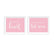 Blush Pink Wedding Signs, 2-Pack-Set of 2-Andaz Press-Ladies, Gents Bathroom Restroom-
