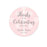 Blush Pink and Gray Baby Girl Baptism Personalized Round Circle Label Stickers, Thanks for Celebrating with US-set of 40-Andaz Press-