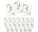 Boho Chic Floral Roses Table Numbers-Set of 20-Andaz Press-1-20-