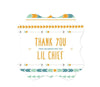Boho Chic Tribal Baby Shower Fancy Frame Gift Tag, Thank You for Celebrating the Lil Chief-Set of 24-Andaz Press-