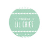 Boho Chic Tribal Baby Shower Round Circle Label Stickers, Welcome Lil Chief-Set of 40-Andaz Press-