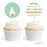 Boho Chic Tribal Birthday Cupcake Topper DIY Party Favors Kit-Set of 20-Andaz Press-