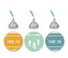 Boho Chic Tribal Birthday Hershey's Kisses Stickers-Set of 216-Andaz Press-Thank You-