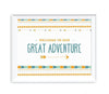 Boho Chic Tribal Birthday Party Signs-Set of 1-Andaz Press-Welcome To Our Adventure-