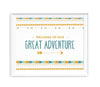Boho Chic Tribal Birthday Party Signs-Set of 1-Andaz Press-Welcome To Our Adventure-