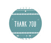 Boho Chic Tribal Birthday Round Circle Gift Tags-Set of 24-Andaz Press-Thank You-