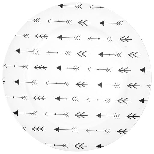 Boho Woodland Arrows Acrylic Charger Plates-Set of 4-Koyal Wholesale-