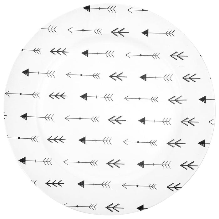 Boho Woodland Arrows Acrylic Charger Plates-Set of 4-Koyal Wholesale-