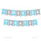 Boy Baby Shower Hanging Pennant Garland Party Banner-Set of 1-Andaz Press-Baby Blue-It's A Boy!-