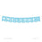 Boy Baby Shower Hanging Pennant Garland Party Banner-Set of 1-Andaz Press-Baby Blue-Welcome-