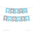 Boy Baby Shower Hanging Pennant Garland Party Banner-Set of 1-Andaz Press-Gray-Baby Shower-