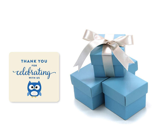 Boy Owl Baby Shower Favor Box DIY Party Favors Kit-Set of 20-Andaz Press-