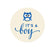 Boy Owl Baby Shower Round Label Stickers-Set of 40-Andaz Press-Thank You For Celebrating With Us!-