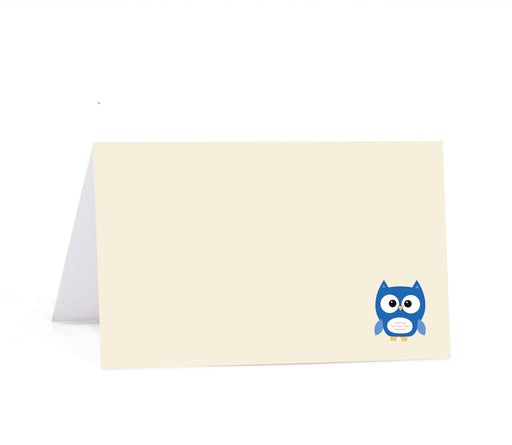 Boy Owl Baby Shower Table Tent Printable Place Cards-Set of 20-Andaz Press-