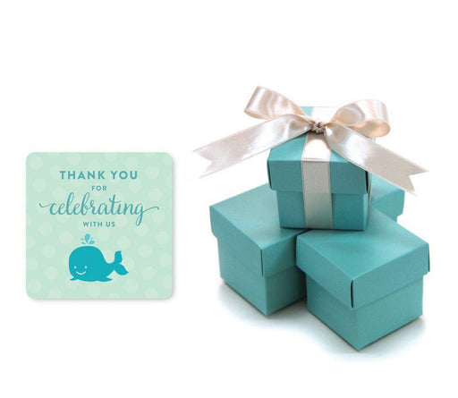 Boy Whale Nautical Baby Shower Favor Box DIY Party Favors Kit-Set of 20-Andaz Press-