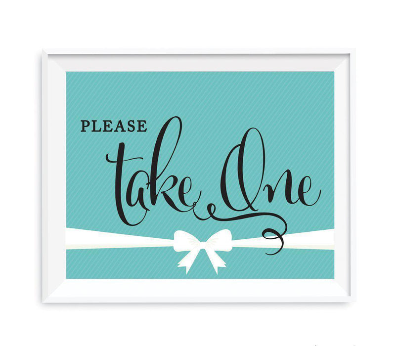 Bride & Co. Bridal Shower Party Signs-Set of 1-Andaz Press-Please Enjoy Favor With Our Gratitude-