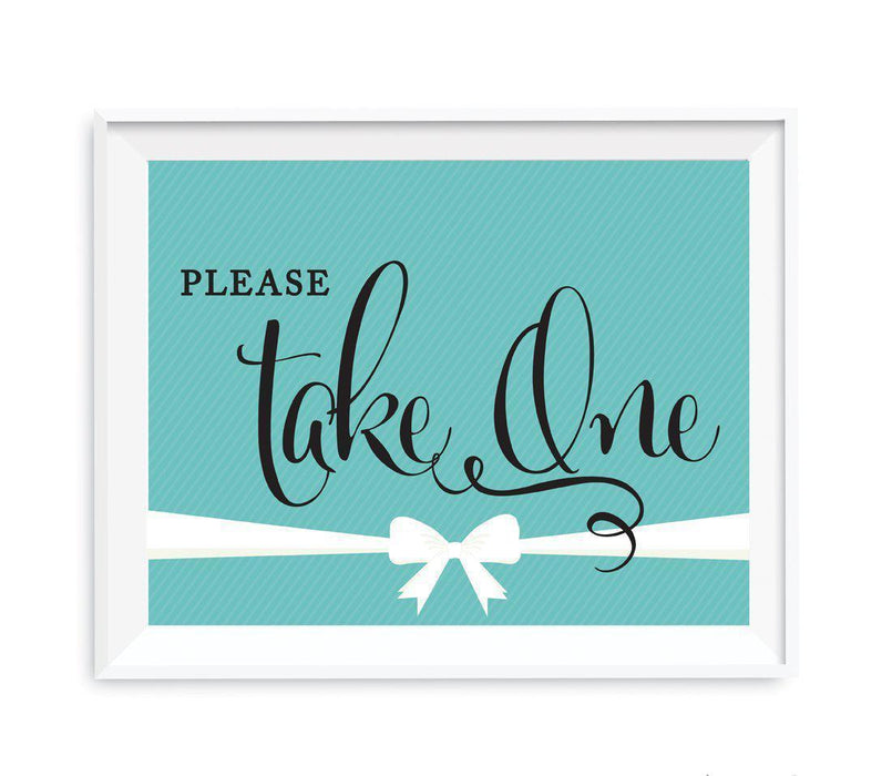 Bride & Co. Bridal Shower Party Signs-Set of 1-Andaz Press-Please Take One-