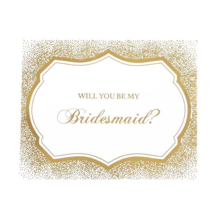 Bridesmaid Proposal Labels-Set of 8-Andaz Press-Gold-