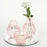 Bud Vase Centerpiece with Round Bevel Mirror-Set of 4-Koyal Wholesale-Clear-