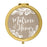 Burlap Lace Gold Compact Mirror-Set of 1-Andaz Press-Gold Matron of Honor-