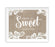 Burlap Lace Wedding Party Signs-Set of 1-Koyal Wholesale-Mr. & Mrs.-