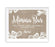 Burlap Lace Wedding Party Signs-Set of 1-Koyal Wholesale-Mr. & Mrs.-