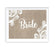 Burlap Lace Wedding Party Signs-Set of 1-Koyal Wholesale-Mr. & Mrs.-